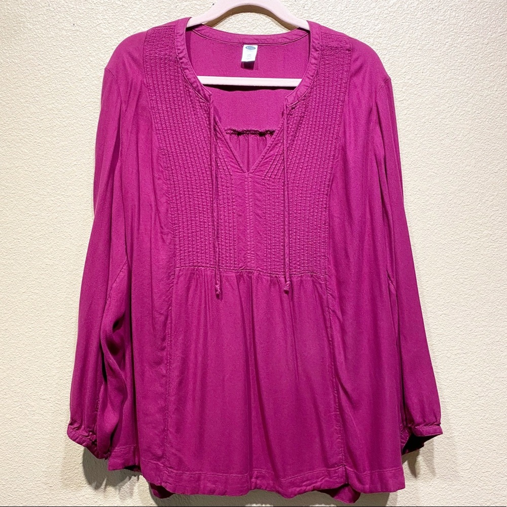 Old Navy XXL Maroon Long  Sleeve Top
